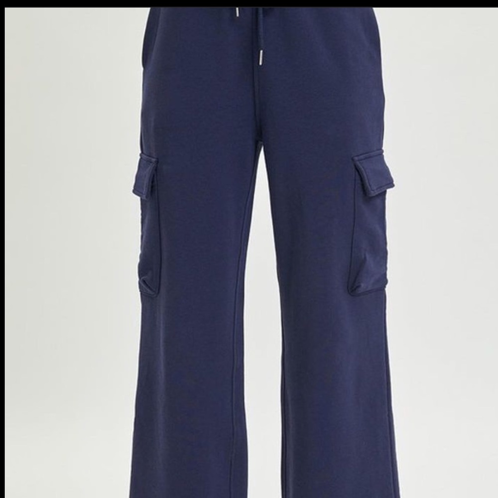 Navy cargo jersey style